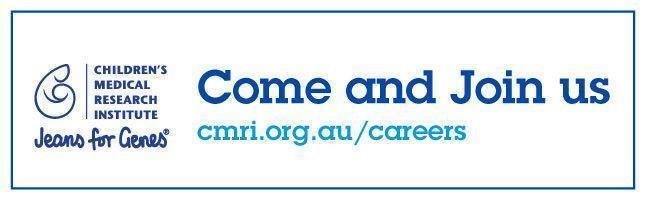 Looking for your next career opp? CMRI is currently recruiting for multiple roles. Find out more and apply today bit.ly/2ksMreZ