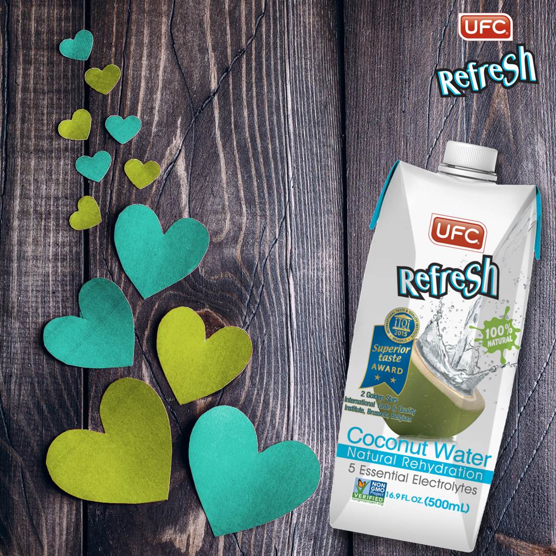 ufcrefreshcoco's tweet photo. Love's not just in the air, it's in our coco too! Welcome the sweet month of love with deliciously hydrating #UFCrefreshcoco #CoconutWater https://t.co/xjA2aTa17H