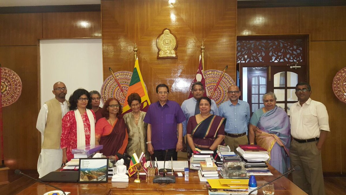 ctfsl's tweet photo. (1) The members of the CTF met with H.E. President Sirisena on 30th January 2017 #srilanka #pubconsl https://t.co/mMnBWqVVlF