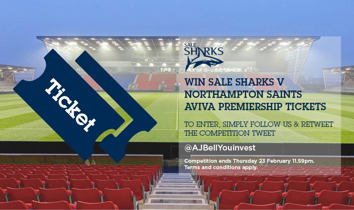 ajbell's tweet photo. 🏉 WIN 1 of 3 pairs of tickets to @SaleSharksRugby v Northampton on 3 March! Simply follow us &amp; RT this post! T&amp;Cs: https://t.co/RjfvMY1n58 https://t.co/Ie8ieUZKp2