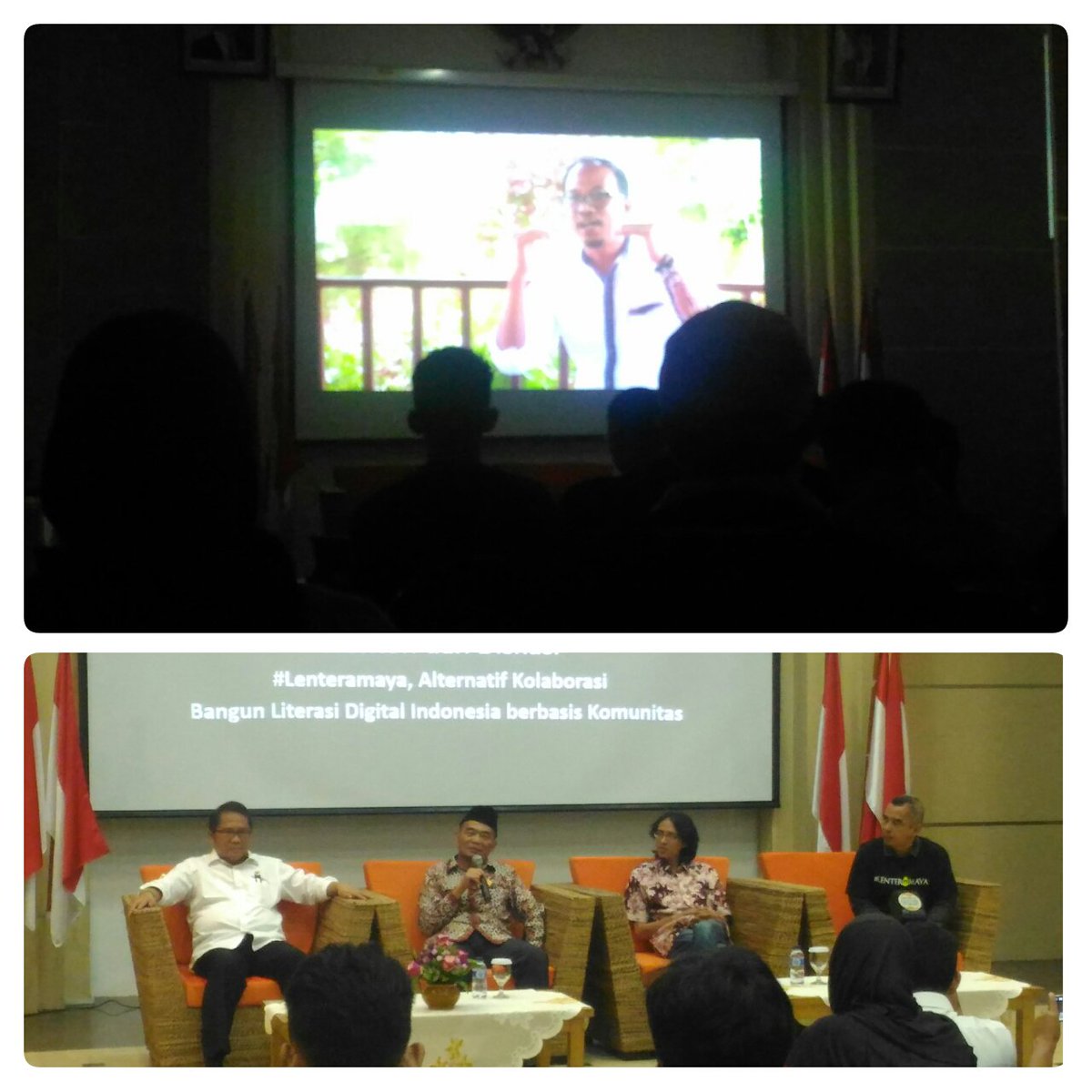 noorizaiza's tweet photo. Menkominfo @rudiantara_id Menristekdikti Muhajir Effendi @savicali @nukman talkshow NOBAR Film #lenteramaya literasi digital komunitas https://t.co/remSWQ62Tc