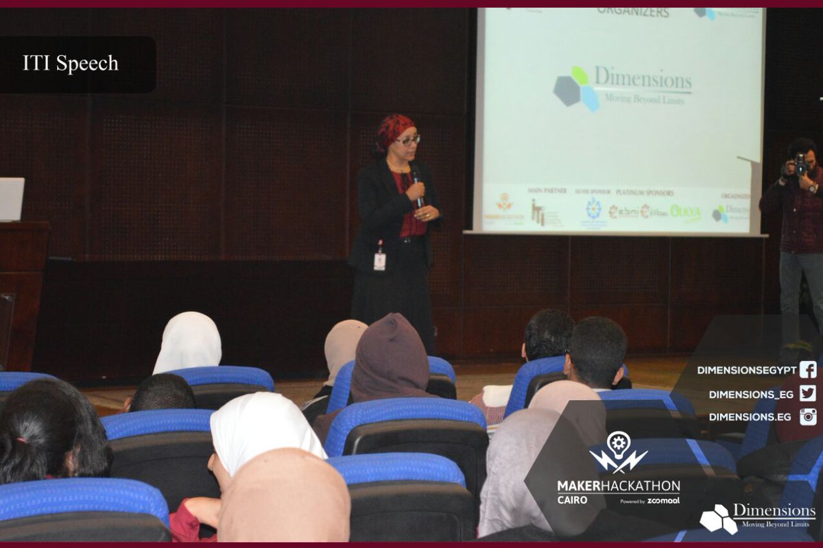 Dimensions_eg's tweet photo. Dr.Heba introducing ITI activities and how to invest in juniors .
#makerspace
#Maker_Space
#MakerHackathon
#Dimensions8 https://t.co/hLPhkkKRdi