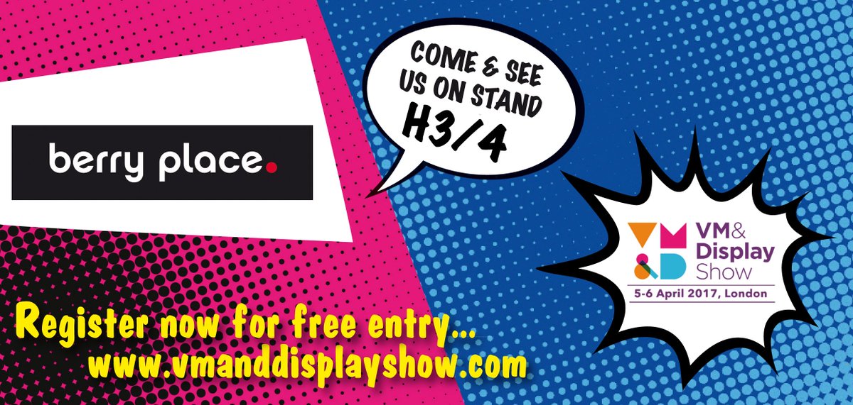 VMDisplayShow's tweet photo. @Berry_Place are pleased to be showing @VMDisplayShow register for free and pop on and say Hello #interiors #retail #design #ideas #props https://t.co/lxIvE6SXME