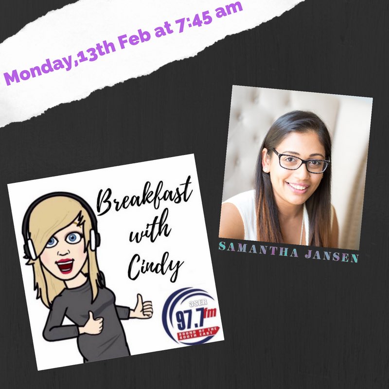JansenSammy's tweet image. Looking forward being on air @CaseyRadio977 with breakfast host Cindy. #caseyradio #melbourneradio #womeninspiringwomen