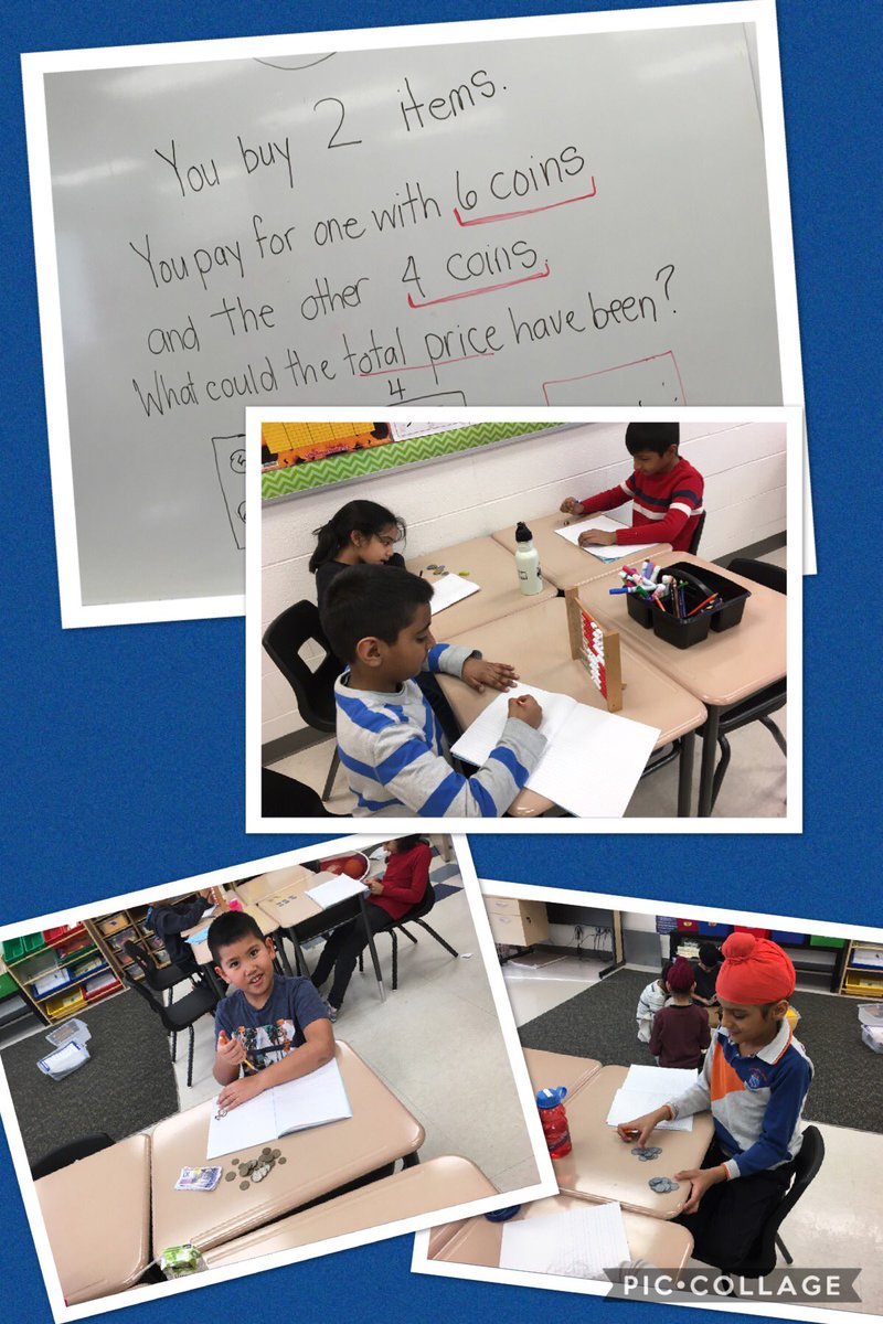 edu_low's tweet image. Reading our question carefully, organizing thoughts and using different strategies and materials to solve this problem. #somanysolutions