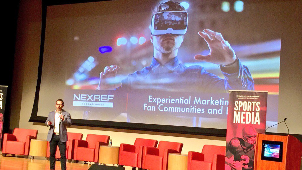 lvrgsports's tweet photo. Thx @NeXRefTech (Gary Haymann, CEO) for speaking at #SSMHTX and sharing insight into future of #augmentedreality https://t.co/JgWVMOlcuz