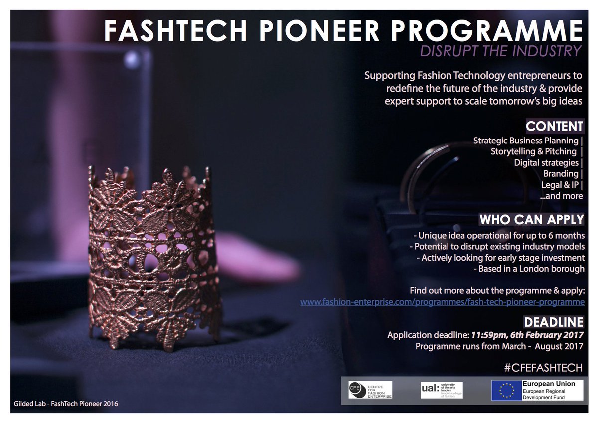 sourcestudioco's tweet photo. @CFE_London offers #FREE #business #support for #startups Apply #cfefashtech & #jewellerypioneer by 6 Feb https://t.co/i1DsFRHKMw