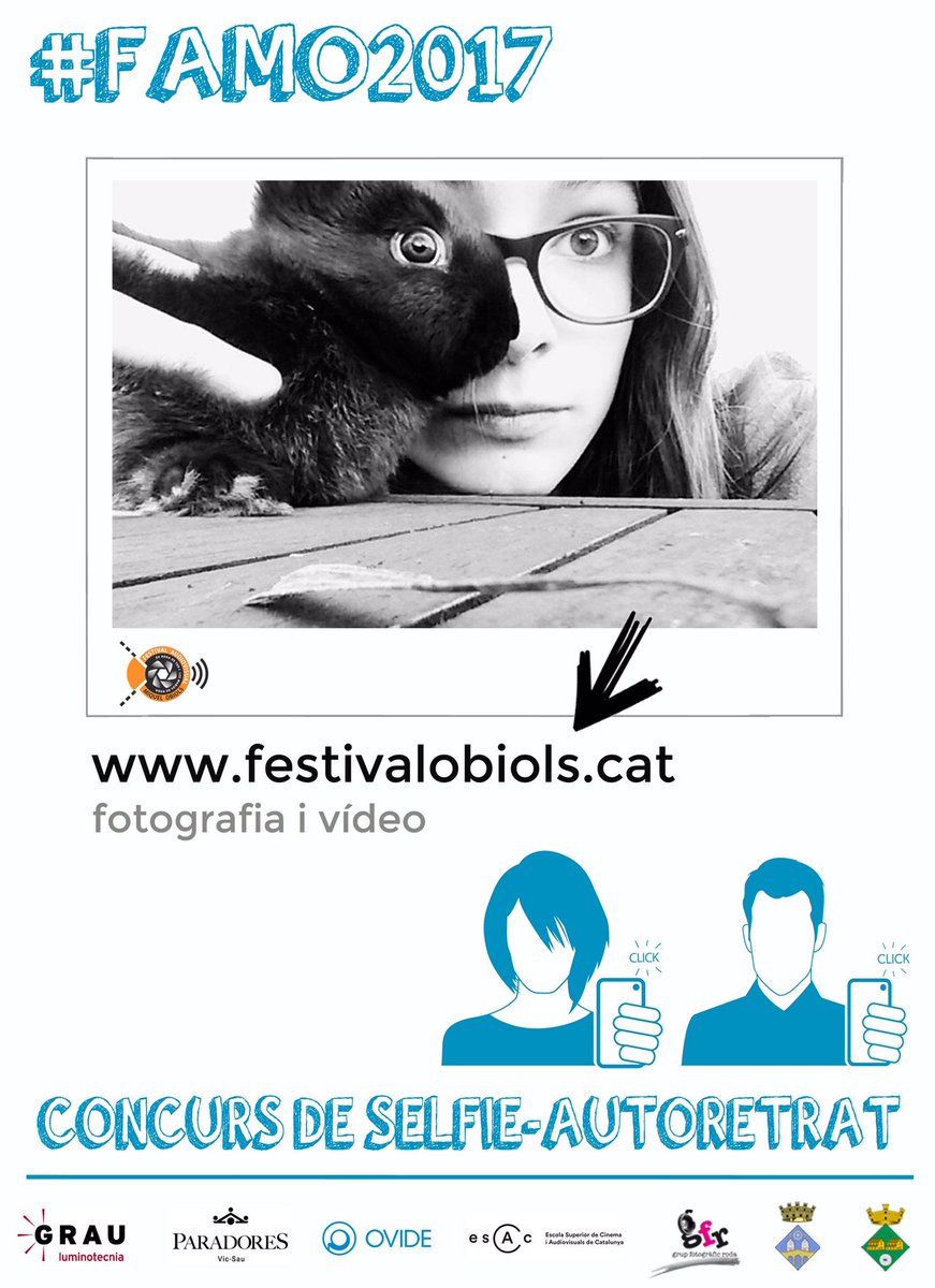 MasiesdeRoda's tweet photo. Concurs de selfies!
Fes-te un autoretrat ben original,parcipa-hi!
Bases:https://t.co/rSXIGL4glA
Organitza: @GFotoRoda
#Osona #FestivalObiols https://t.co/AiS3m8Pdm5