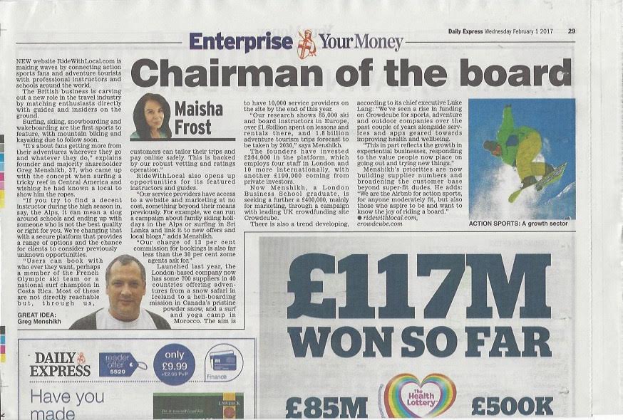 RideWithLocal's tweet image. We are very proud of our article in yesterday&apos;s #DailyExpress 📰
Read it online --&amp;gt; bit.ly/2kt2dGk