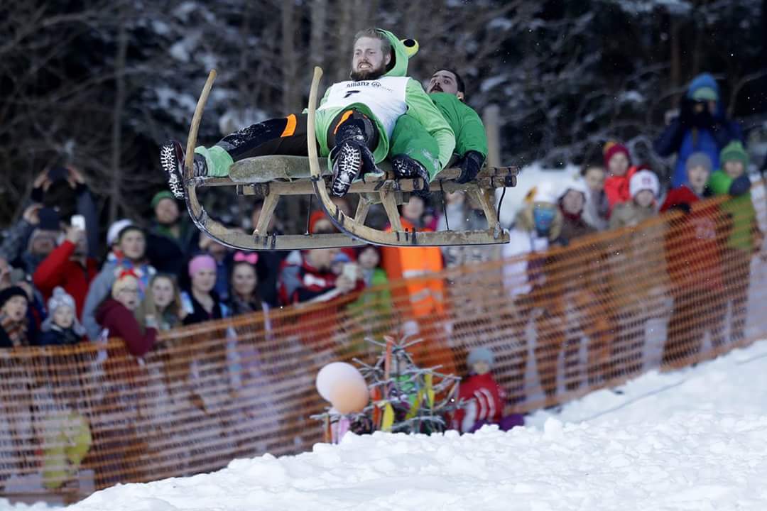 lundici_it's tweet photo. #Buongiorno11
Gara di #slitte (volanti?), la settimana scorsa a Gaissach #Germania 
[foto: M. Schrader] https://t.co/sshvL0tKTK