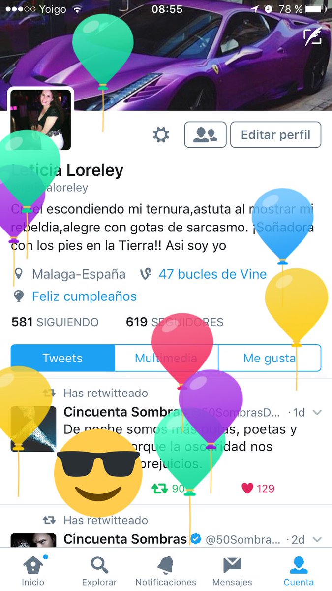 leticialoreley's tweet photo. Muchas gracias Twitter por los globos 😂😂🎈🎈🎈🎈 https://t.co/MIXUgao74R