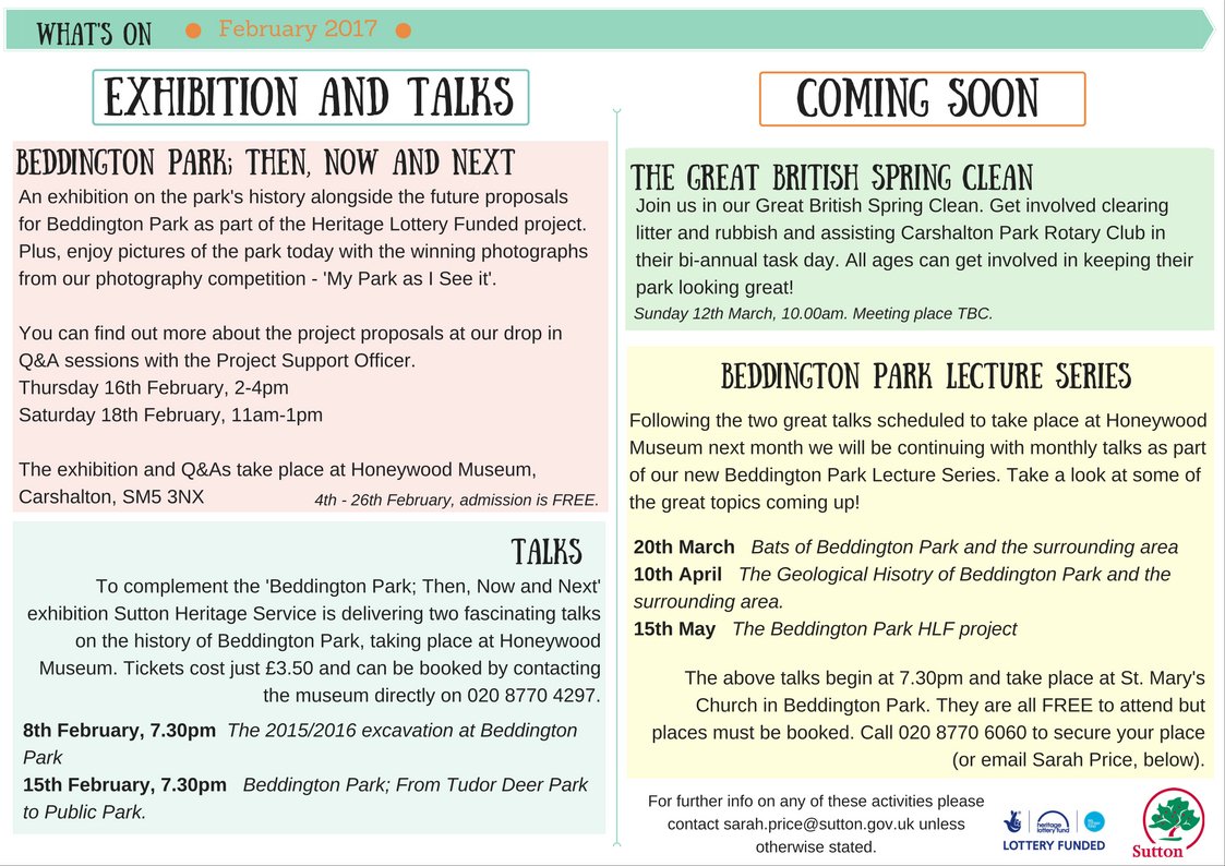 beddington_park's tweet image. Here's the latest What's On for Beddington Park @HackbridgeNet @beddingtonra @MumsnetSutton @CarsDadsNet @LocalMumsOnline