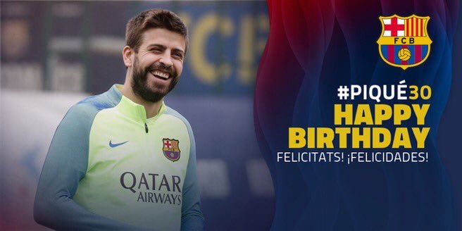 Happy birthday Gerard pique   