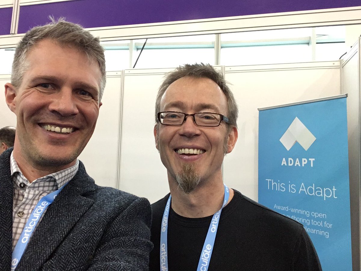 AdaptLearning's tweet photo. Big thank you for stopping by #LT17uk stand H9 and your encouragement, @geoffstead - it means a lot! https://t.co/7Rf4ZpZWiQ #elearning https://t.co/C1CS3spIGn