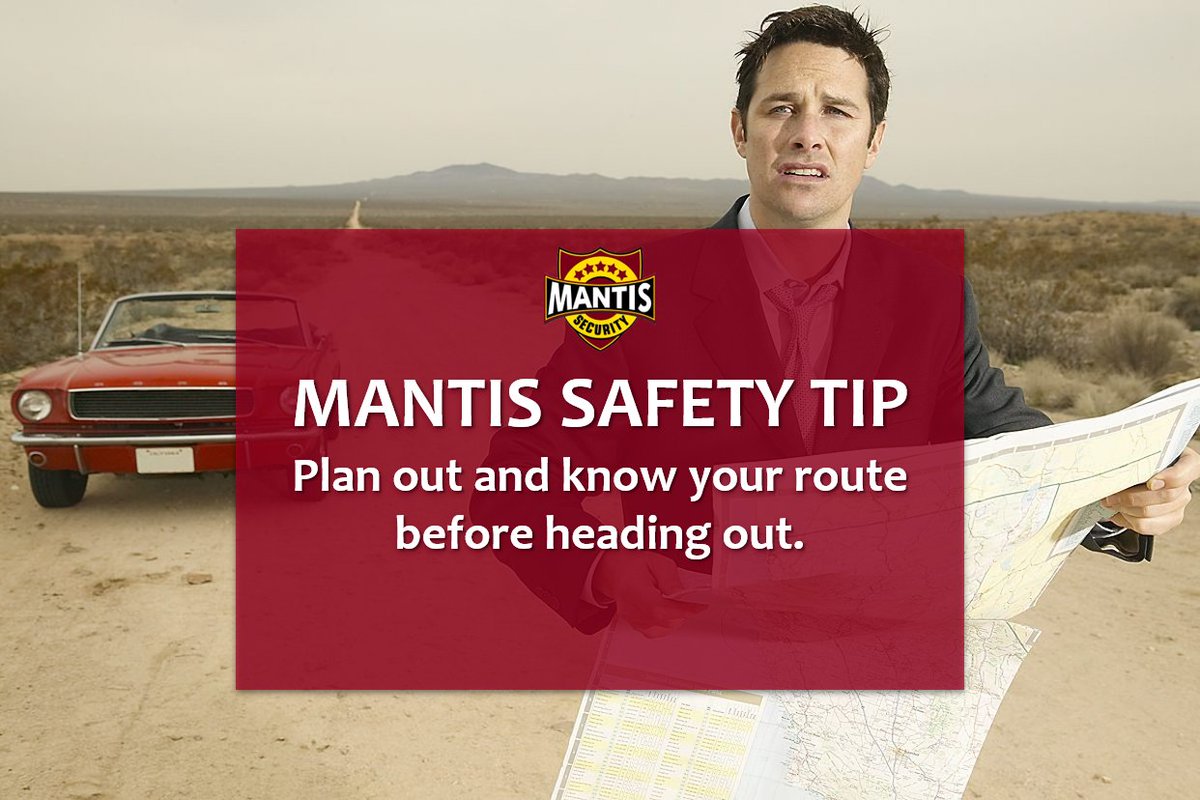 MantisSecurity's tweet image. MANTIS SAFETY TIP: plan your route thoroughly before heading out. You never know where you can end up.#safetytip #mantissecurity #RoadSafety