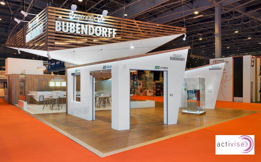 Activise_'s tweet photo. Nos équipes ont réalisé un #stand "nature" et aérien pour #Bubendorff sur @Equipbaie2016 https://t.co/vSlpadwojr https://t.co/rPEstGtvG7