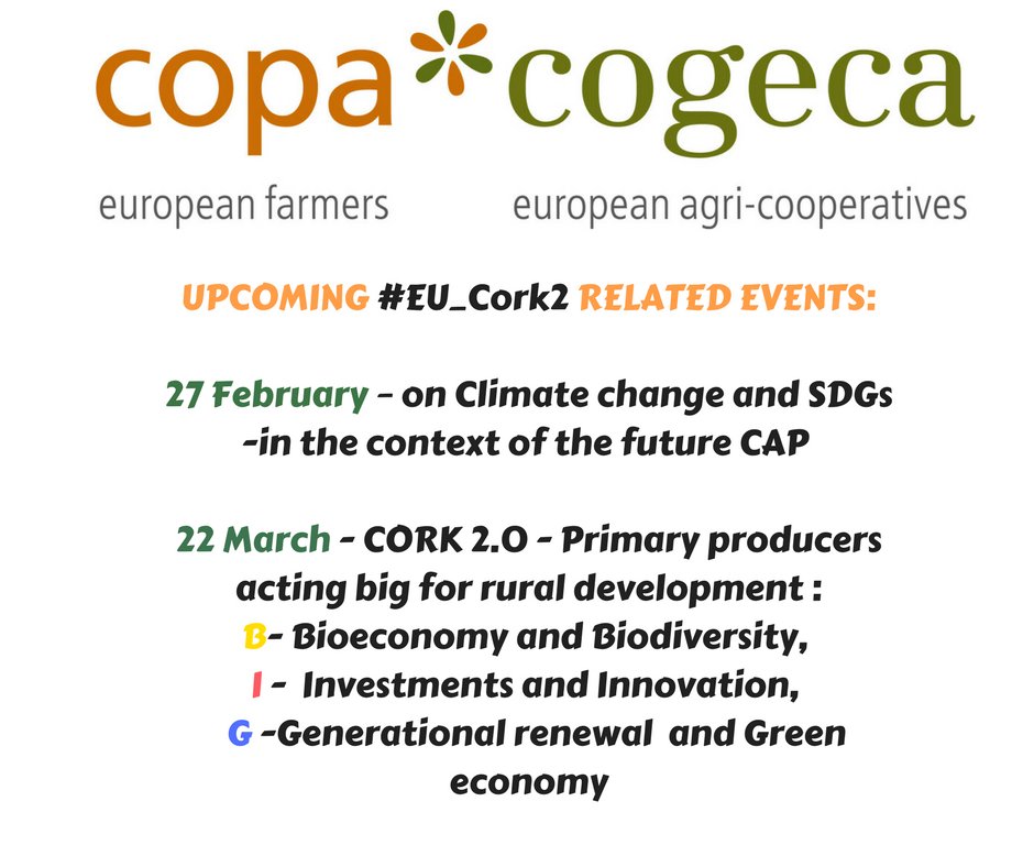 COPACOGECA's tweet photo. @PhilHoganEU points out the importance of bringing the stakeholders together for #FutureofCAP - #EU_Cork2 a great example! We build upon it! https://t.co/MWBR6JbHSM