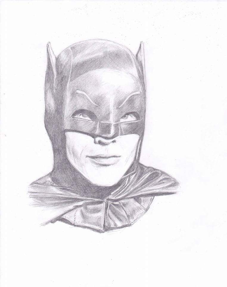 Jandersonart123's tweet image. Pencil sketch #batman#adamwest