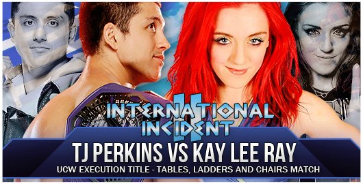 UnitedXForever's tweet photo. An inter-gender TLC match is truly history making. TJ Perkins finally gives Kay Lee Ray for Execution title shot she's been wanting. https://t.co/gMGdkiF9Bo