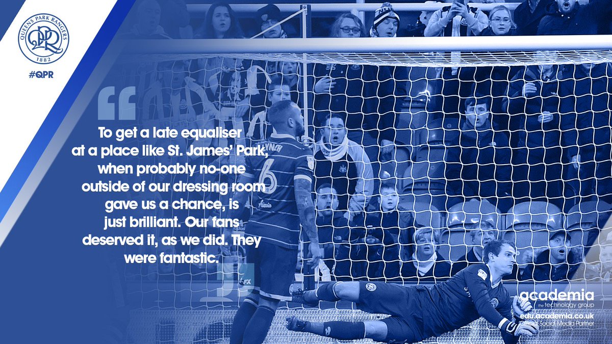 QPR's tweet photo. 💬 #QPR no.1 Alex Smithies felt he, his team-mates - & the fantastic R's fans - deserved a point last night: https://t.co/B1AVVYKXKs #NEWQPR https://t.co/bWCXWuAm0x