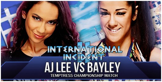 UnitedXForever's tweet photo. Bayley cashes in her opportunity to compete for the Temptress title. Will UCW AJ Lee's 500+ day title reign finally come to an end? https://t.co/IY0d9Z00rF