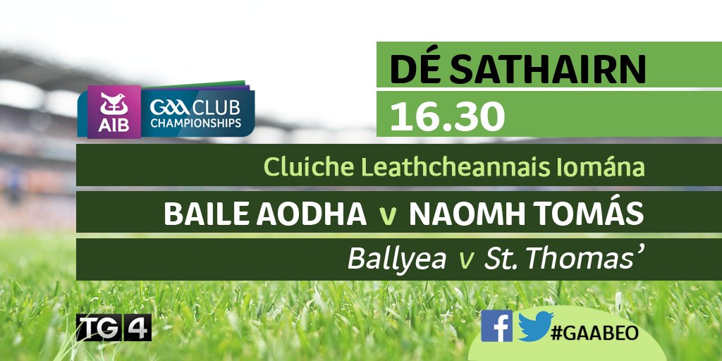 GAA_BEO's tweet photo. We are back this Saturday with the first #GAABEO of the year as @ballyea_club take on @StThomashc in the All Ireland club semi final #gaa https://t.co/gaG8tH1sMS