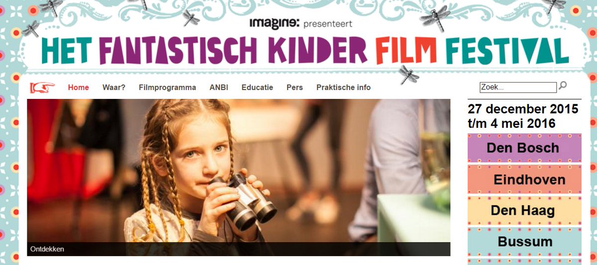 Kom ook naar het Fantastisch Kinderfilmfestival