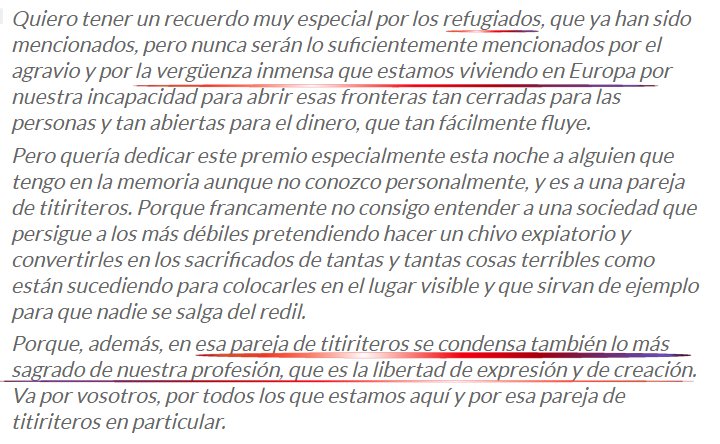 Luis_Endera's tweet photo. El discurso de Pepe Viyuela al recoger su premio en los Max. Qué queréis que os diga, a mí sí me representa. https://t.co/VxbhVmPwBH