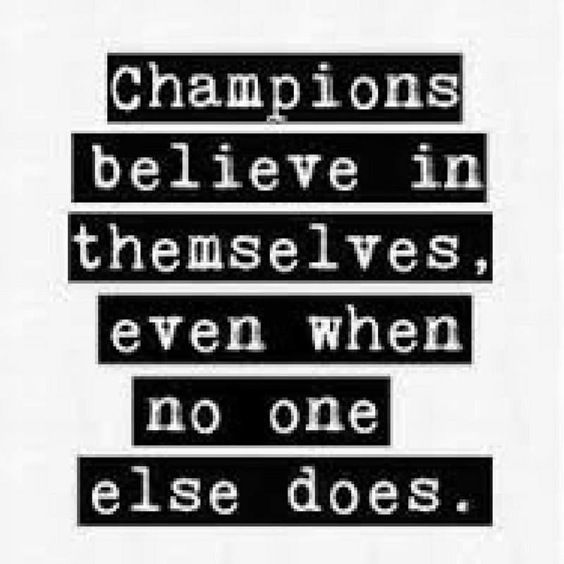 Have that winning mentality! #believeinyourself
