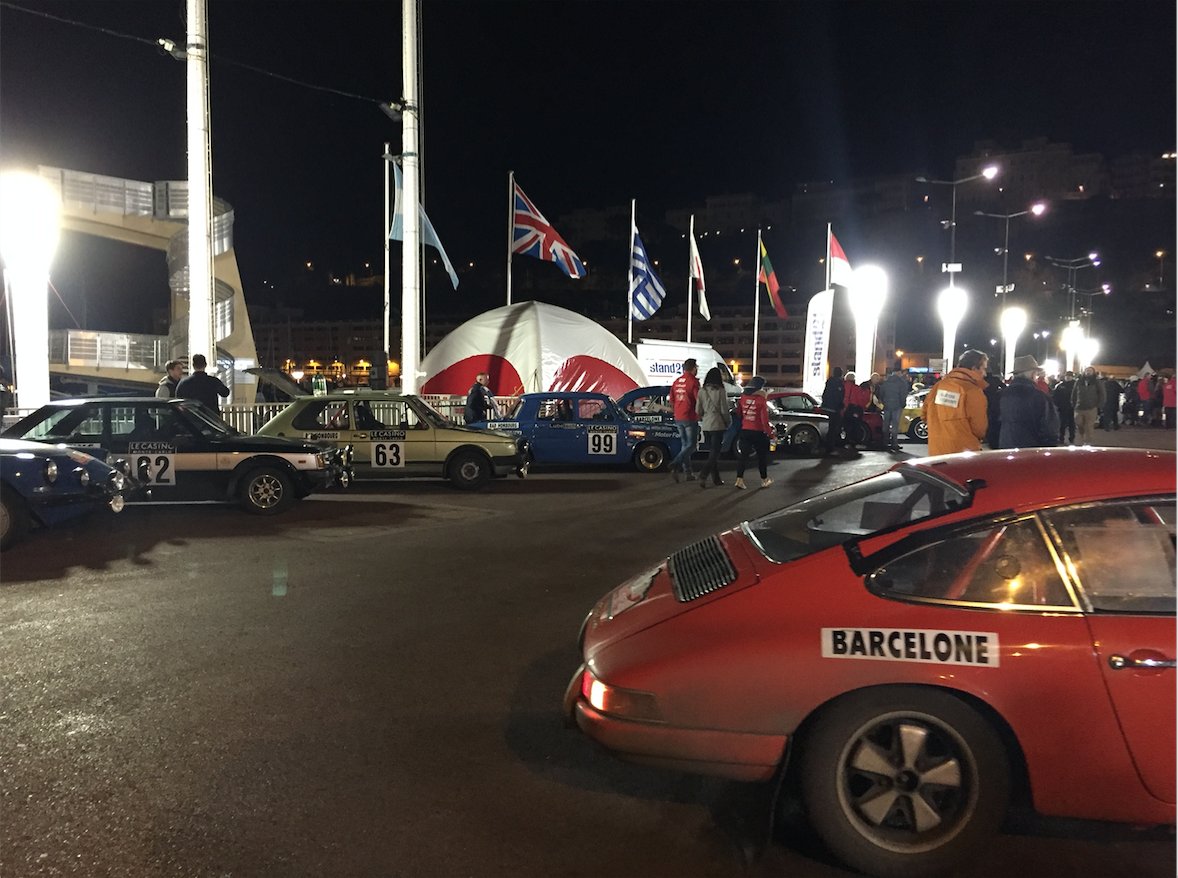 Departure for last stage by night of #MonteCarloRallye #Monacoevents