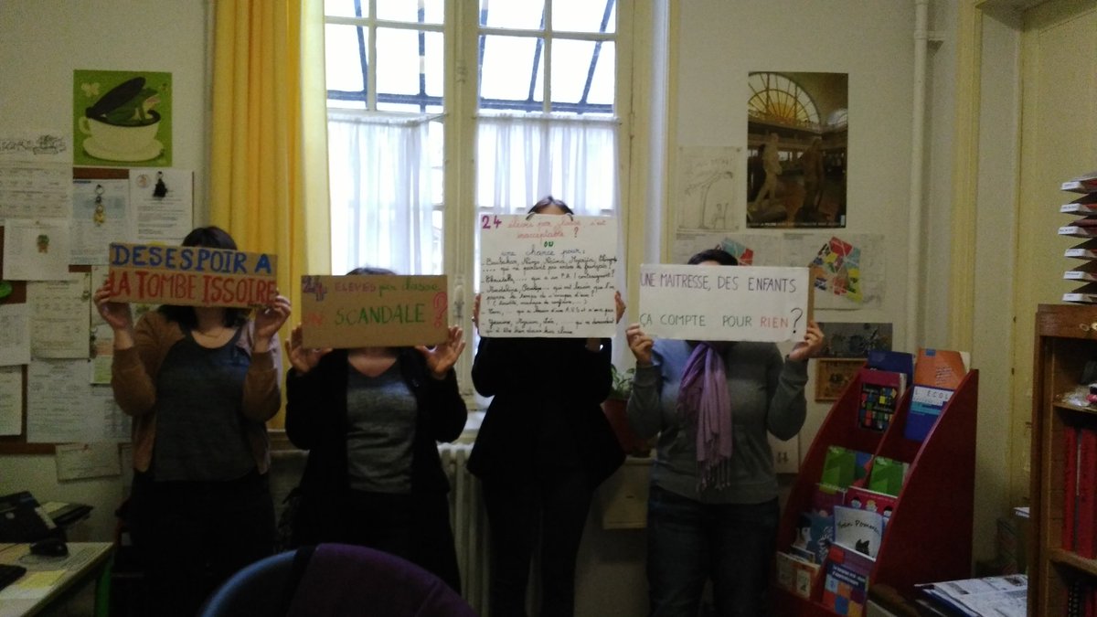 em34sarrette's tweet photo. mater tombe issoire, une maitresse implantée dans le quartier, son logement ses enfants déracinée par le mouvement = Gachis Éducation Nat ! https://t.co/ygRK9SvrCN