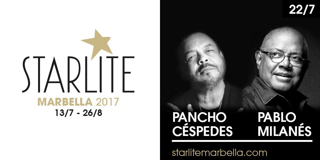 ¡Nuevas confirmaciones! El dúo formado por @fpanchocespedes y <a href="/pmilanesoficial/">Pablo Milanés</a> estará con nosotros el 22 de Julio. starlitemarbella.koobin.com/cespedesymilan…