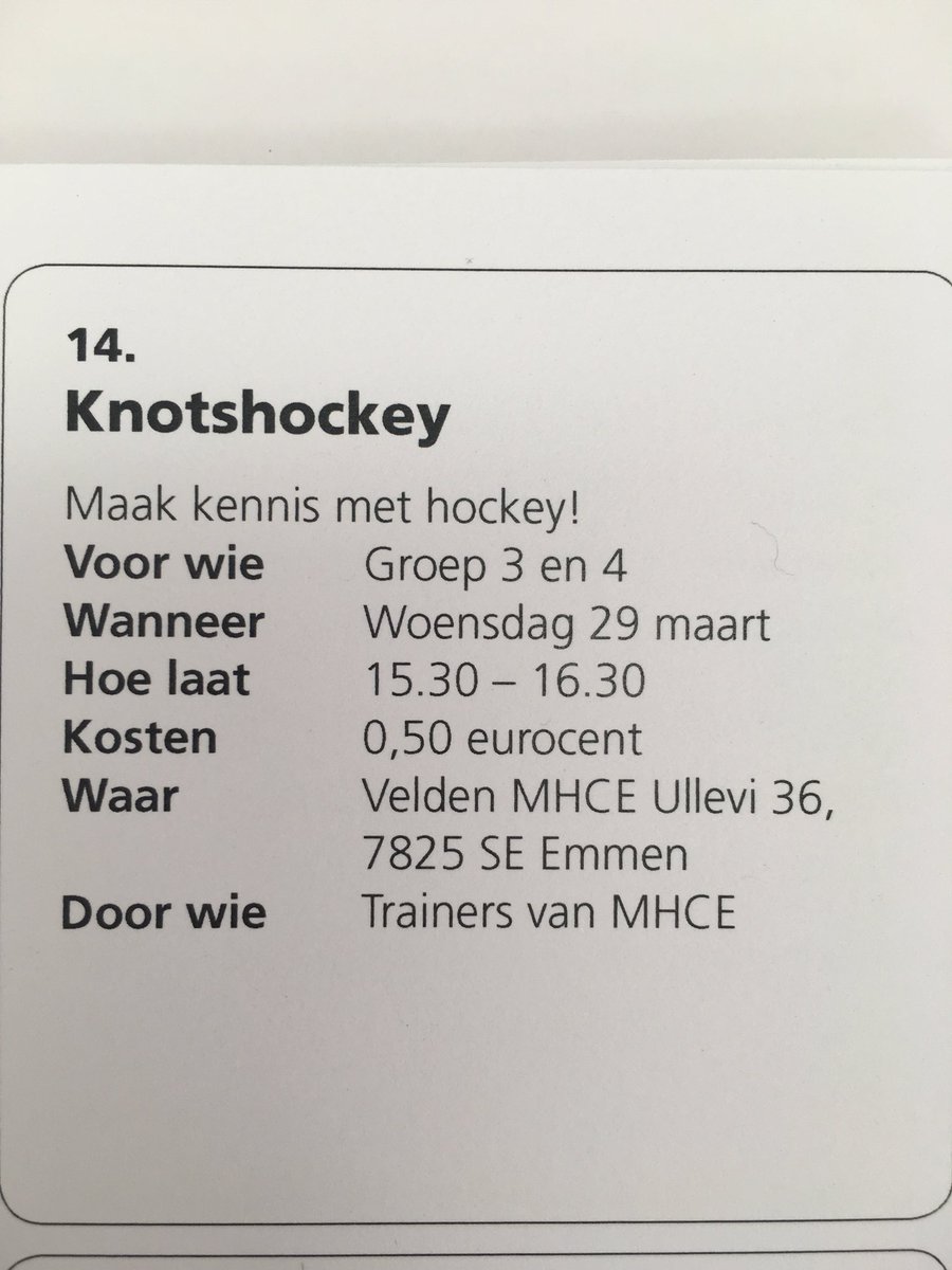 Gisteren goed overleg gehad met <a href="/MHCEmmen/">MHC Emmen</a> over samenwerking voor een clinic en de Knotshockeytoernooien van Emmen en Drenthe #SportiefEmmen