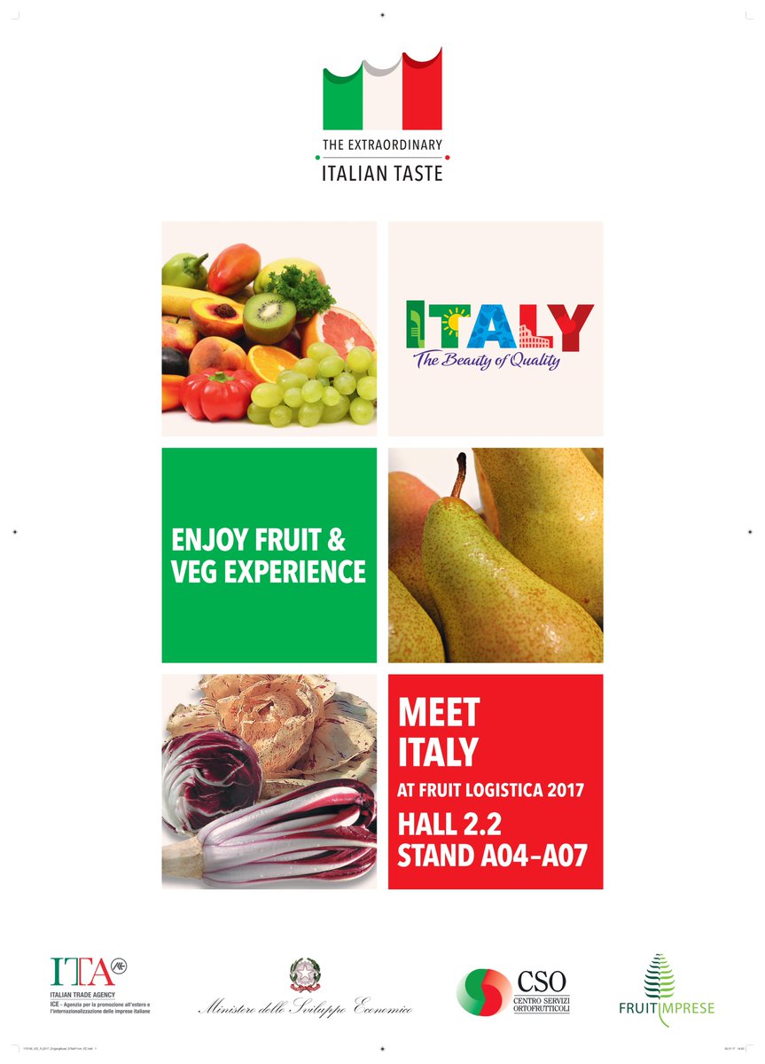 ITABerlin_'s tweet photo. #countdown to #FruitLogistica2017 #meetup #MadeInItaly #italiantaste #vegexperience #Fruchthandel #exhibition #berlin 08.-10.02. https://t.co/ENRAph5gi0