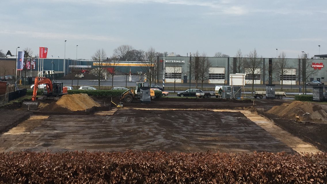 Start nieuwbouw,oplevering Juli.