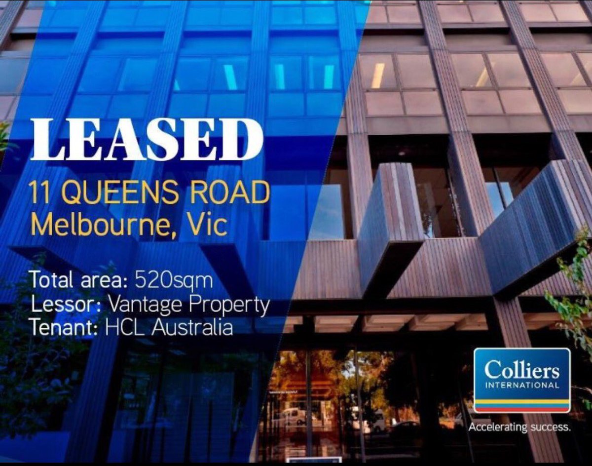 cossie21's tweet image. Great result for @VantageProp with this deal finally getting over the line. Well done @VincentTran01. @ColliersIntAust #commercialproperty