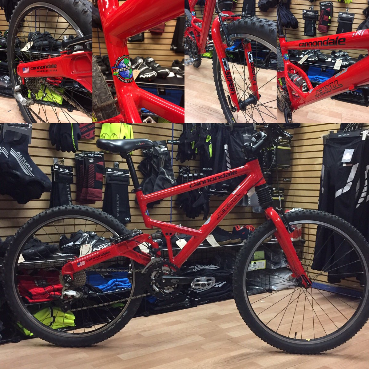 BroadribbCycles's tweet photo. @RideCannondale #ThrowbackThursday cannondale jekyll - guess the year? #winavoucher answers below - winner drawn at random https://t.co/GP5tN64o0R