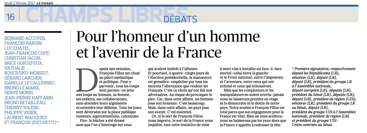 BrunoLeMaire's tweet photo. Nous faisons bloc derrière @FrancoisFillon !

Je co-signe la tribune de soutien dans @Le_Figaro ⬇️ https://t.co/rrTYcgp4rl