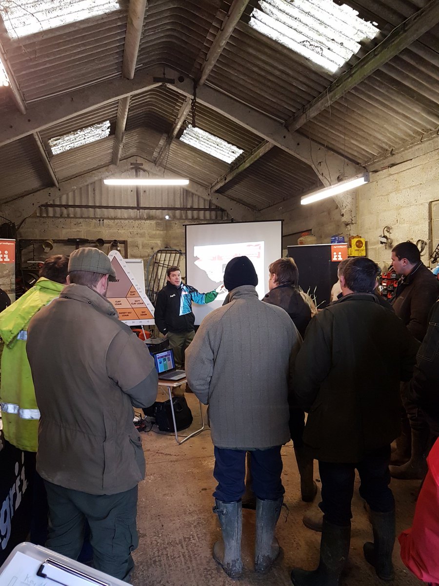 AgriiUK's tweet photo. Stuart Alexander discussing #Soilquest soil sampling/reflection results (& the implications) at the Lenham iFarm in Kent @AgriiSoilQuest https://t.co/xxfag6pB23