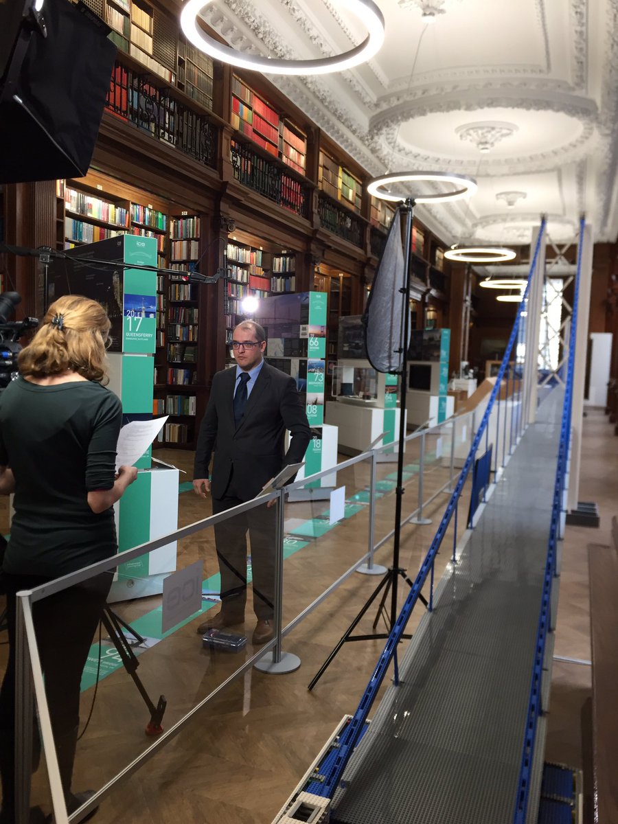 msuchocki's tweet photo. @IngelsPeter being filmed by the world record Lego bridge, prior to our #bim webinar at #ice_engineers #eraofconnection https://t.co/JuQv3pBIT9