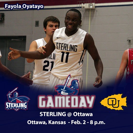 SterlingCSports's tweet photo. GAMEDAY! @Sterling_bball travels to Ottawa to take on the Braves at 8PM! Watch LIVE: https://t.co/zRJeINoZ7D   #swordsup https://t.co/7RG2JBqGtu