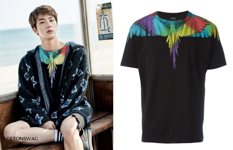 Uživatel Beyond The Style ✼ Alex ✼ na Twitteru: „JIN #BTS 170203 concept photo #JIN #방탄소년단 #진 #석진 MARCELO BURLON Nicolas T-shirt, €170 / Twitter