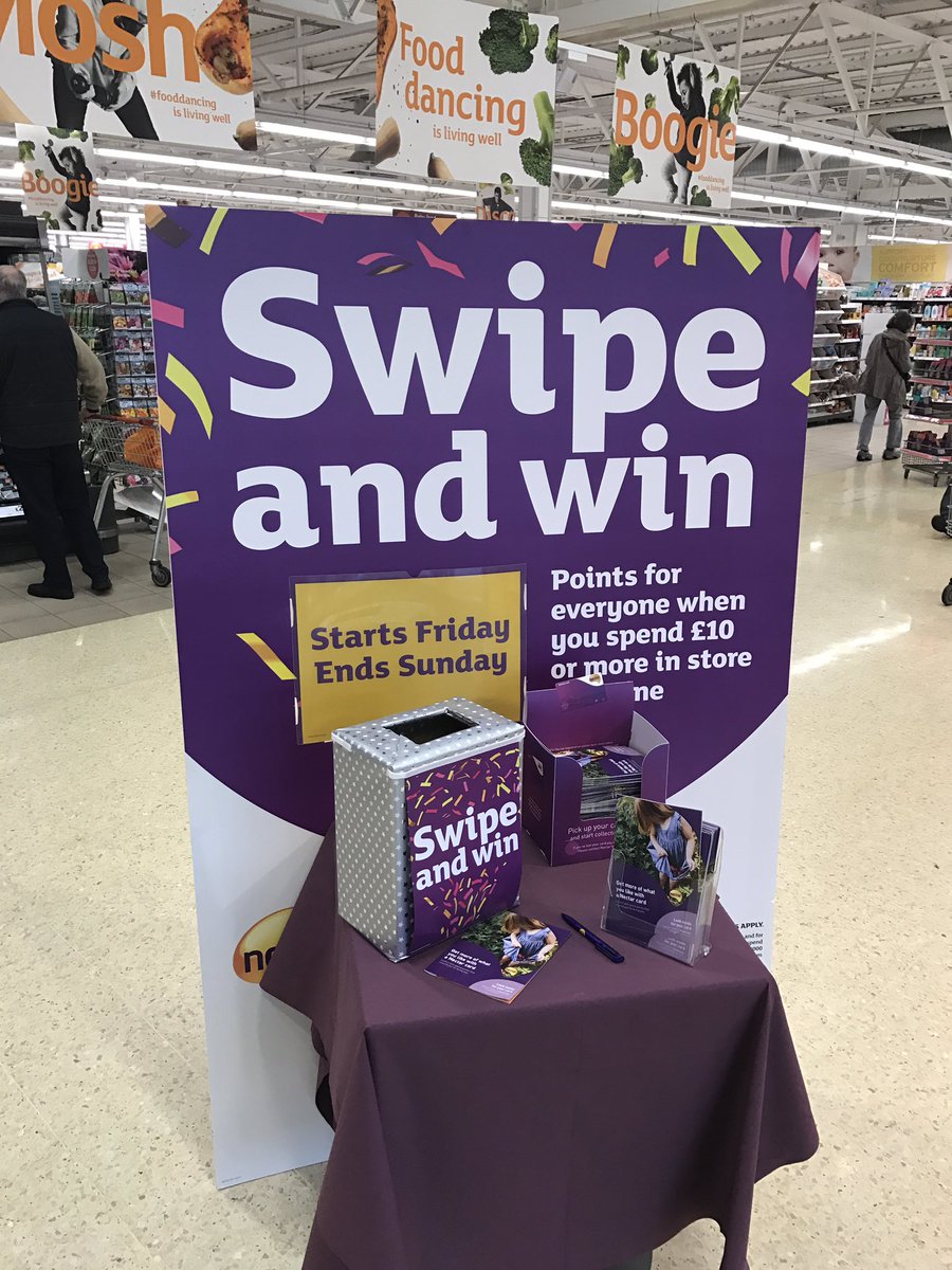 mickyjimscooby's tweet image. Swipe to win @sainsburys#Whitley Bay just by scanning your @Nectar Card Fri-Sun - must spend £10 to win 500 to 5000 points #N04JS