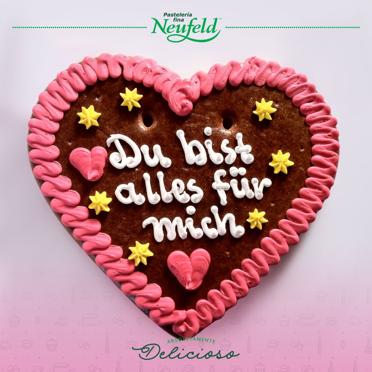 PastelesNeufeld's tweet photo. ¿Sabías qué? En Alemania las galletas llamadas “lebkuchenhertz”,tienen forma de corazón, y las cuelgan en el cuello. Símbolo de #SanValentin https://t.co/SV17WOkiMq
