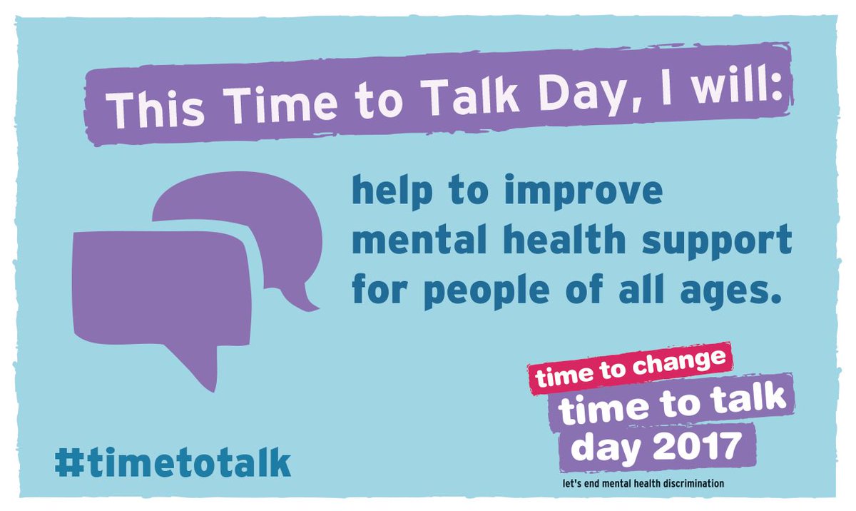 NHSEngland's tweet image. Talk about #MentalHealth ... what would you say?
Click on and edit the text; it's #TimeToTalk Day
bit.ly/2iFCFG2