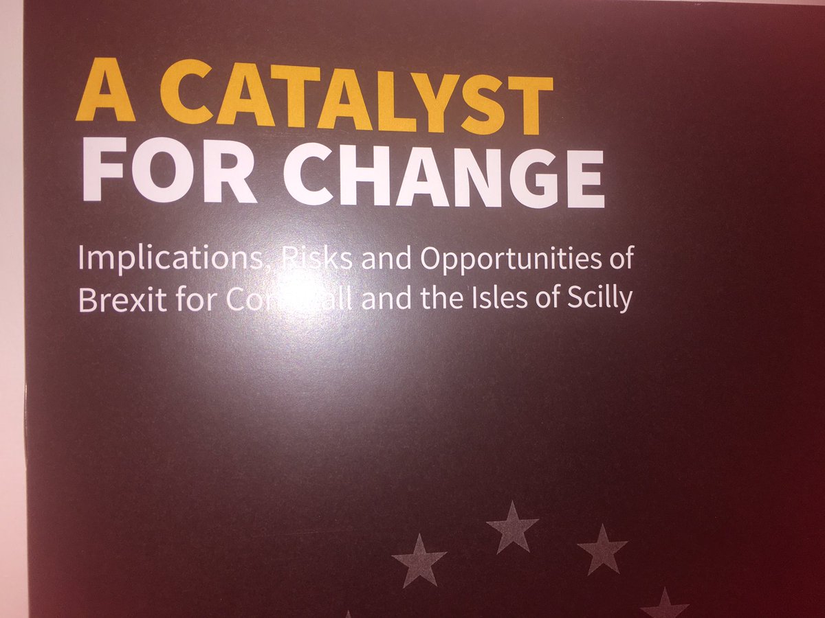 CornwallCouncil's tweet photo. Formal launch of Catalyst for Change report by Futures Group at second Brexit Summit #brexitsummit #futuresgroup https://t.co/XwAsaPHYYN