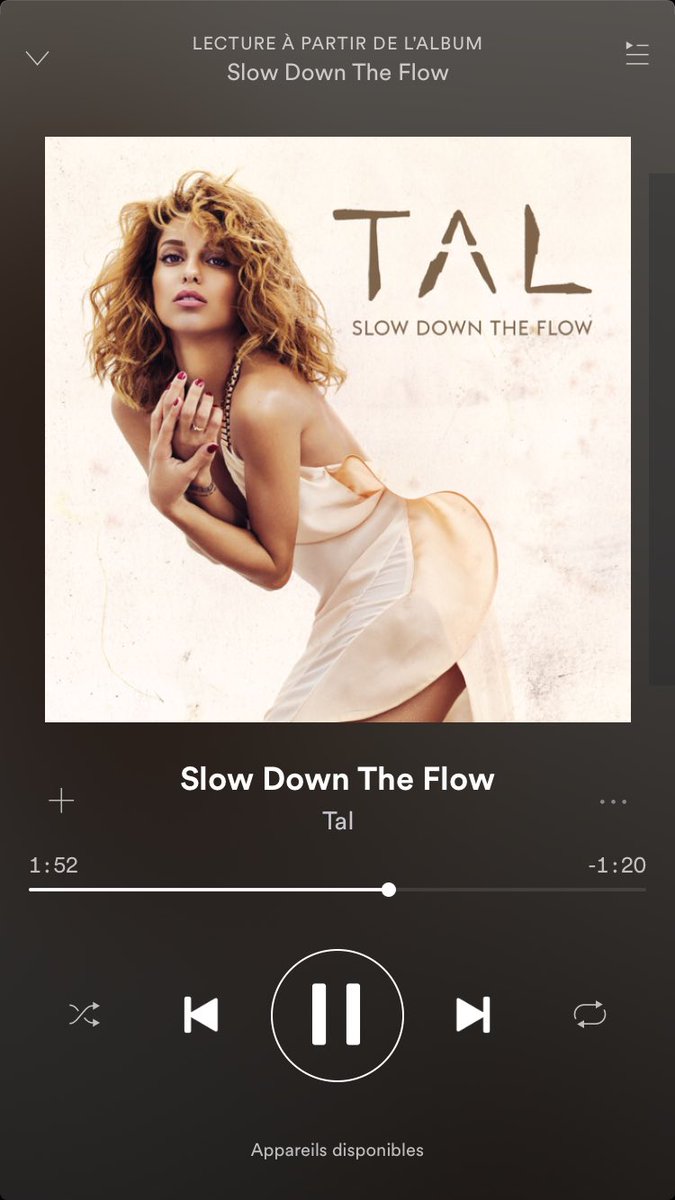 SashaBeckermann's tweet photo. Vous m'excuserez mais cette chanson donne une folle envie de se déhancher. #Tal #SlowDownTheFlow https://t.co/KSNYb3PPpC
