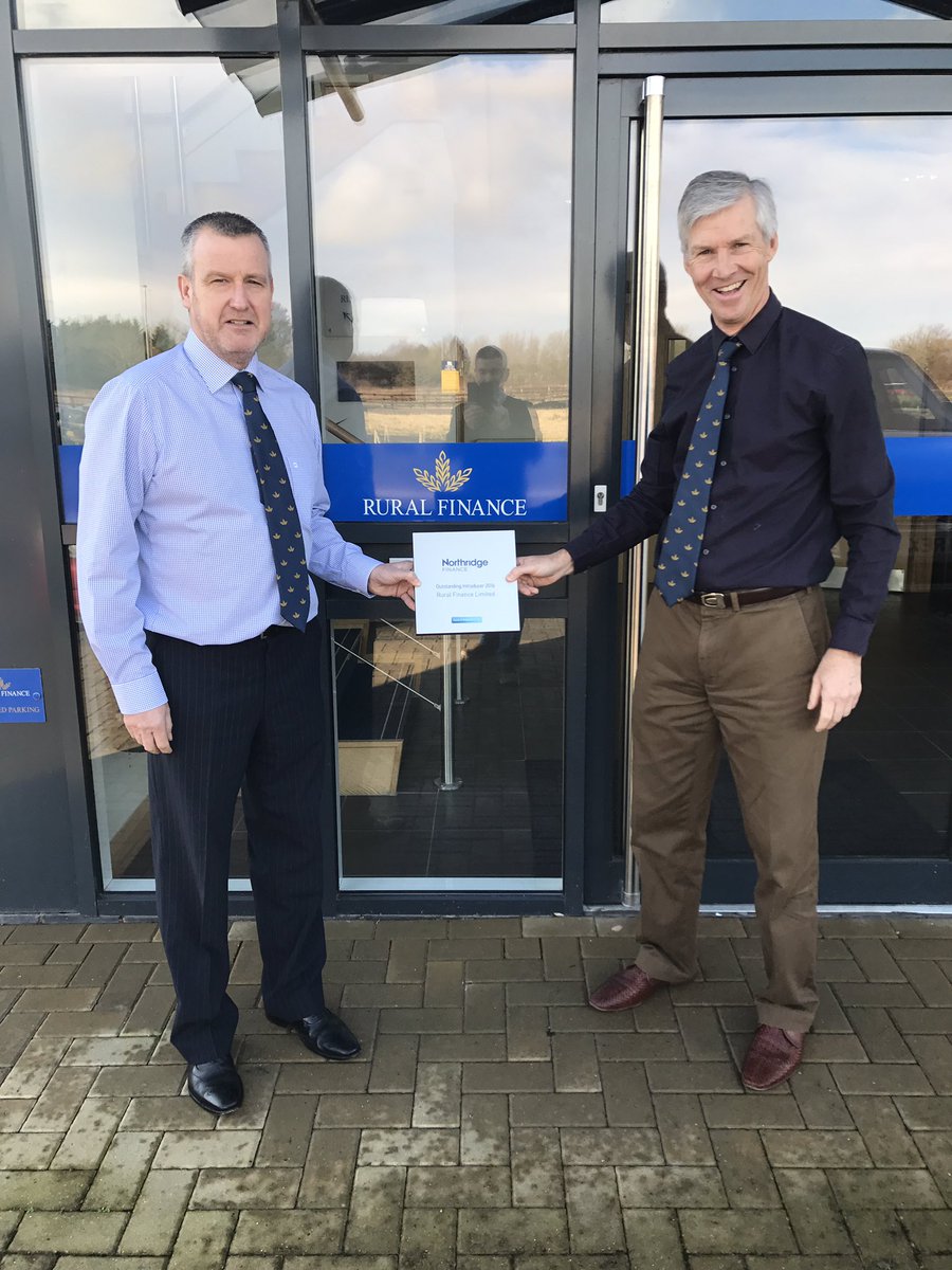 RexRural's tweet photo. Rural are pleased to receive the outstanding achievement award for the 6th year running from mark Danter at northridge finance https://t.co/hiwr3ScvJS