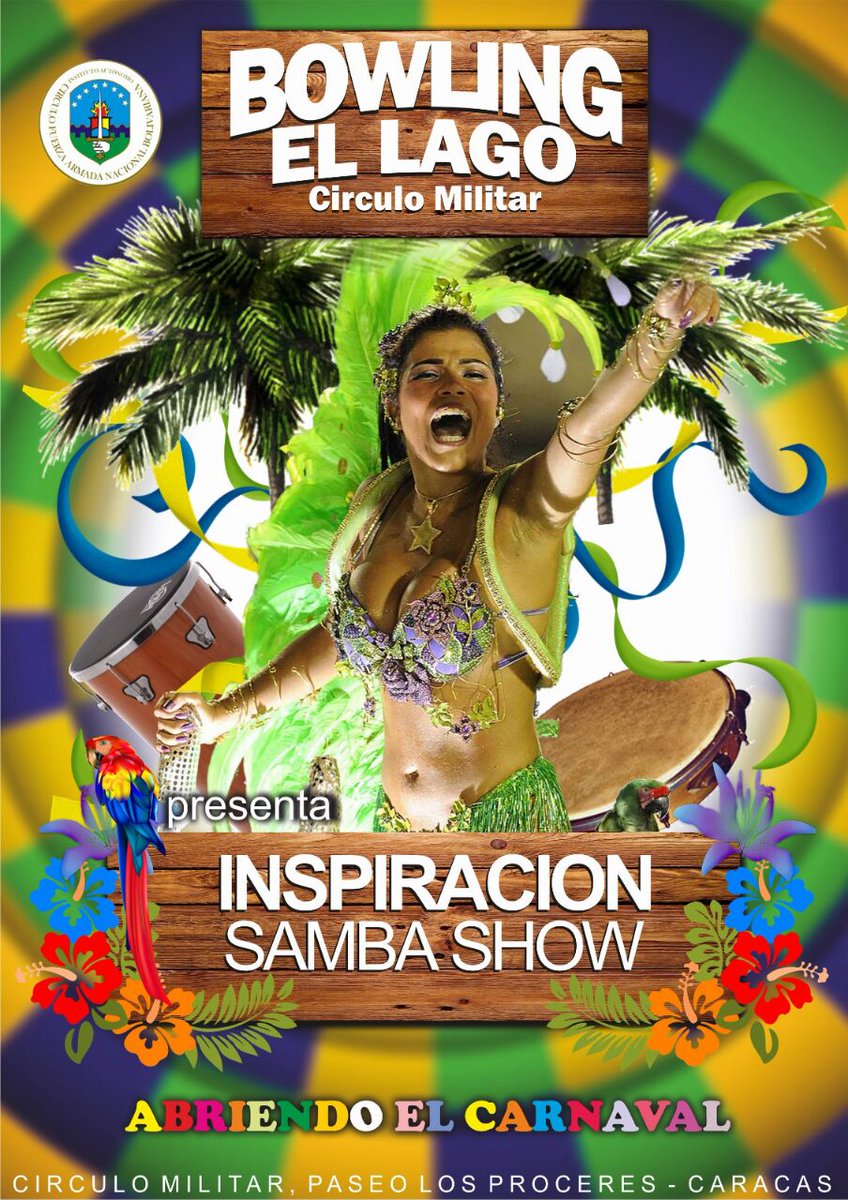Menta43's tweet photo. Y esta semana continúa la rumba de Carnaval en el #BowlingElLago del #CírculoMilitarTuMejorOpción ¡Samba, garotas y mucha diversión! https://t.co/oUy0qjhEkv