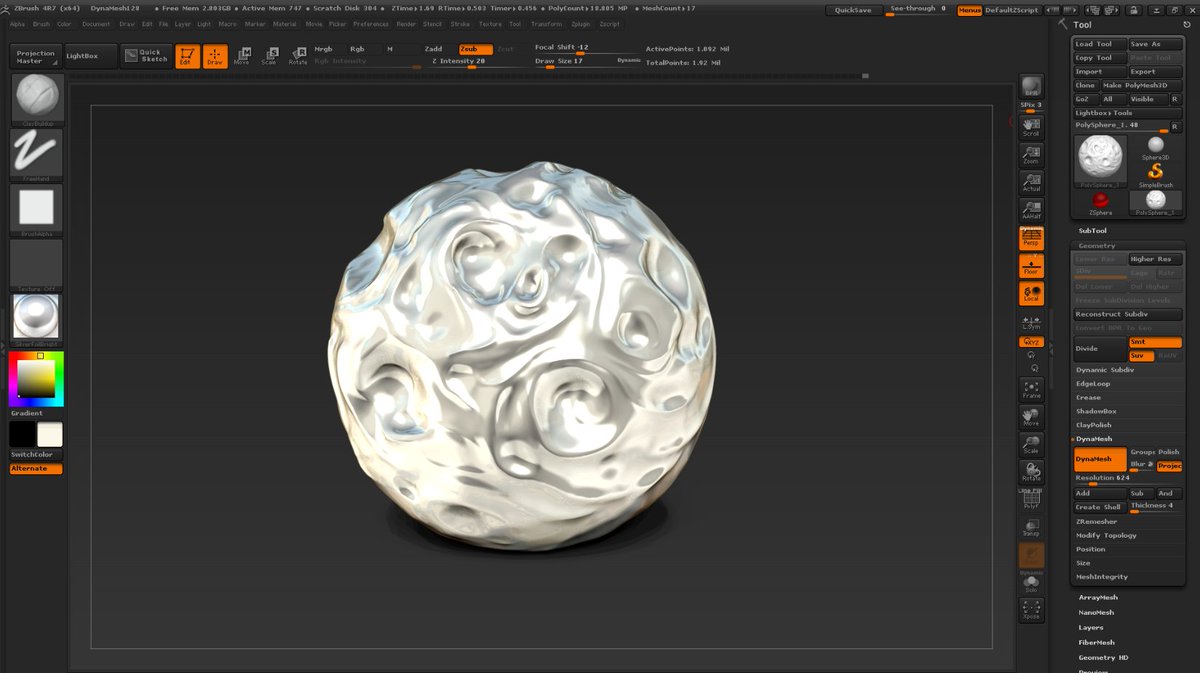 Engine_of_Time's tweet image. The moon - Zbrush  #shortfilm #animation #engineoftime #zbrush #3danimation #3dsculpt